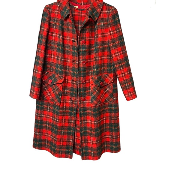 VTG PENDLETON WOOLENS PLAID TARTANS OVERCOATS and dress size 14 - Picture 10 of 16